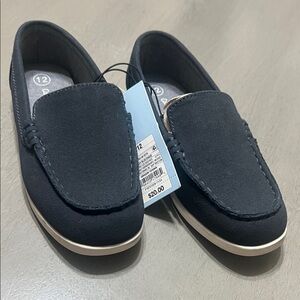 Cat & Jack Navy Blue Slip On Loafers NWT Size 12